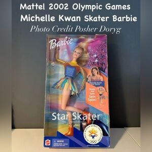 New 2002 Michelle Kwan Figure Skating Barbie
